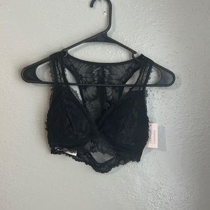 NWT Auden Black Lacey Bralette - Size S